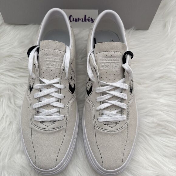 Converse Louie Lopez Pro Ox CONS Men's Sz 8.5 Wmns 10 Egret White Black A06236C - Picture 4 of 10